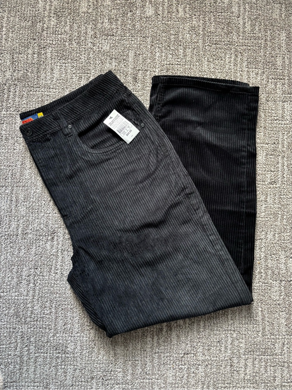 Empyre Black Ribbed Corduroy Jeans